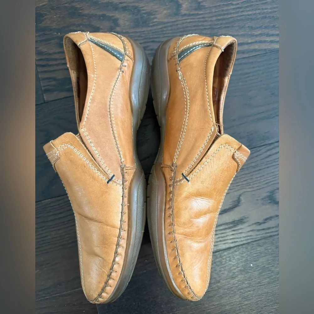 PIKOLINOS San Telmo Brown Leather Loafers Size 42